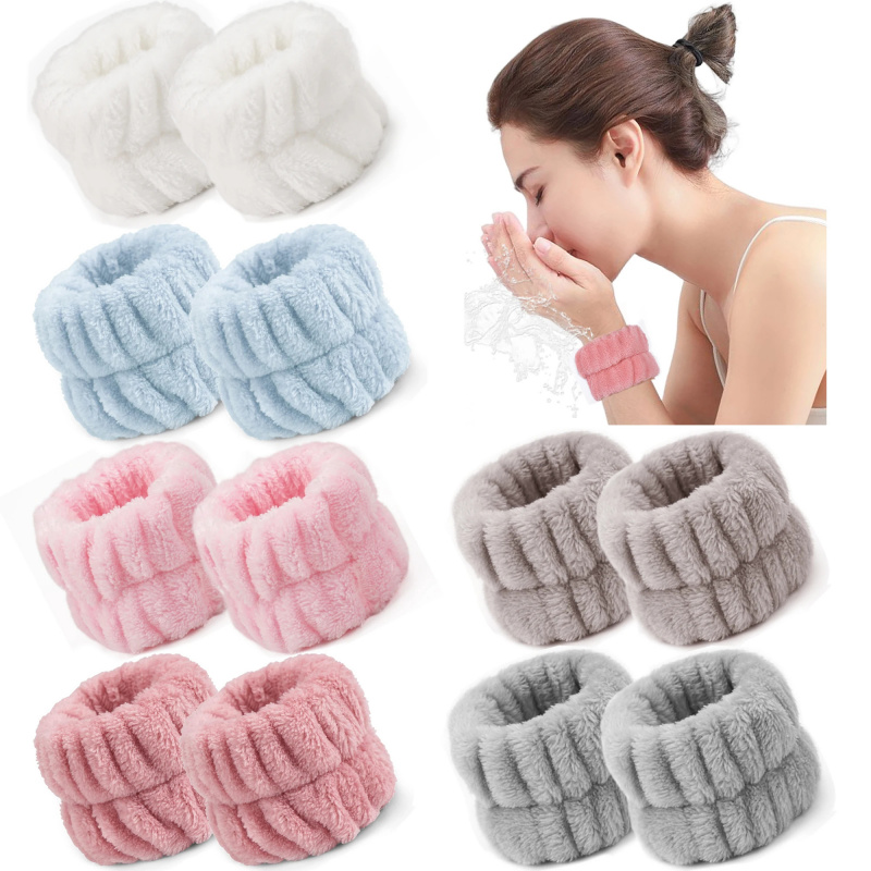 Sweat Band Wrist - 2 pçs reutilizável spa pulso washband