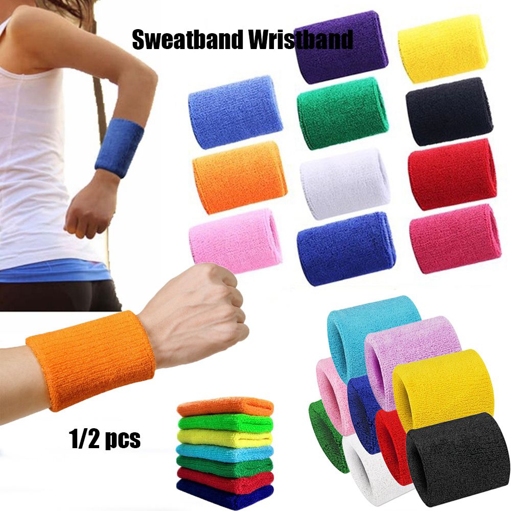 1/2 pçs unissex pulseiras espo - Sweat Band Wrist avaliação e preço