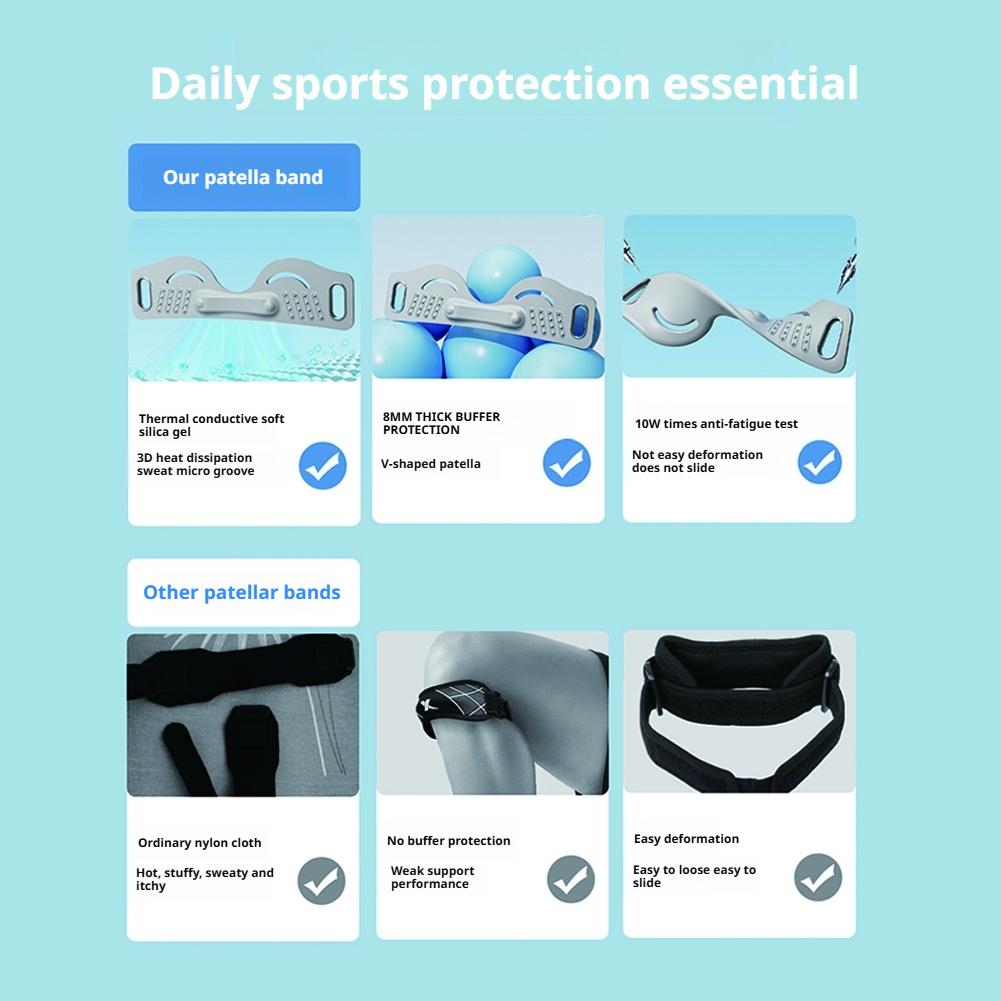 Alça de joelho patelar para al - Running Gear For Knee Pain avaliação e preço