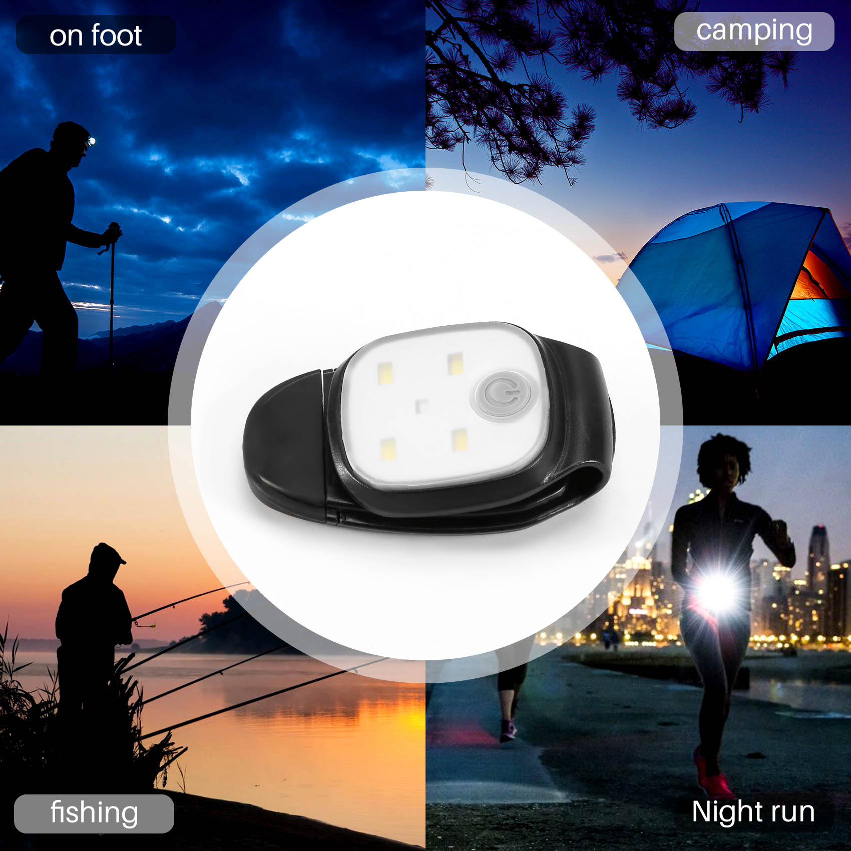 XSXS-Outdoor Night Clip On Run - Running Gear Accessories avaliação e preço