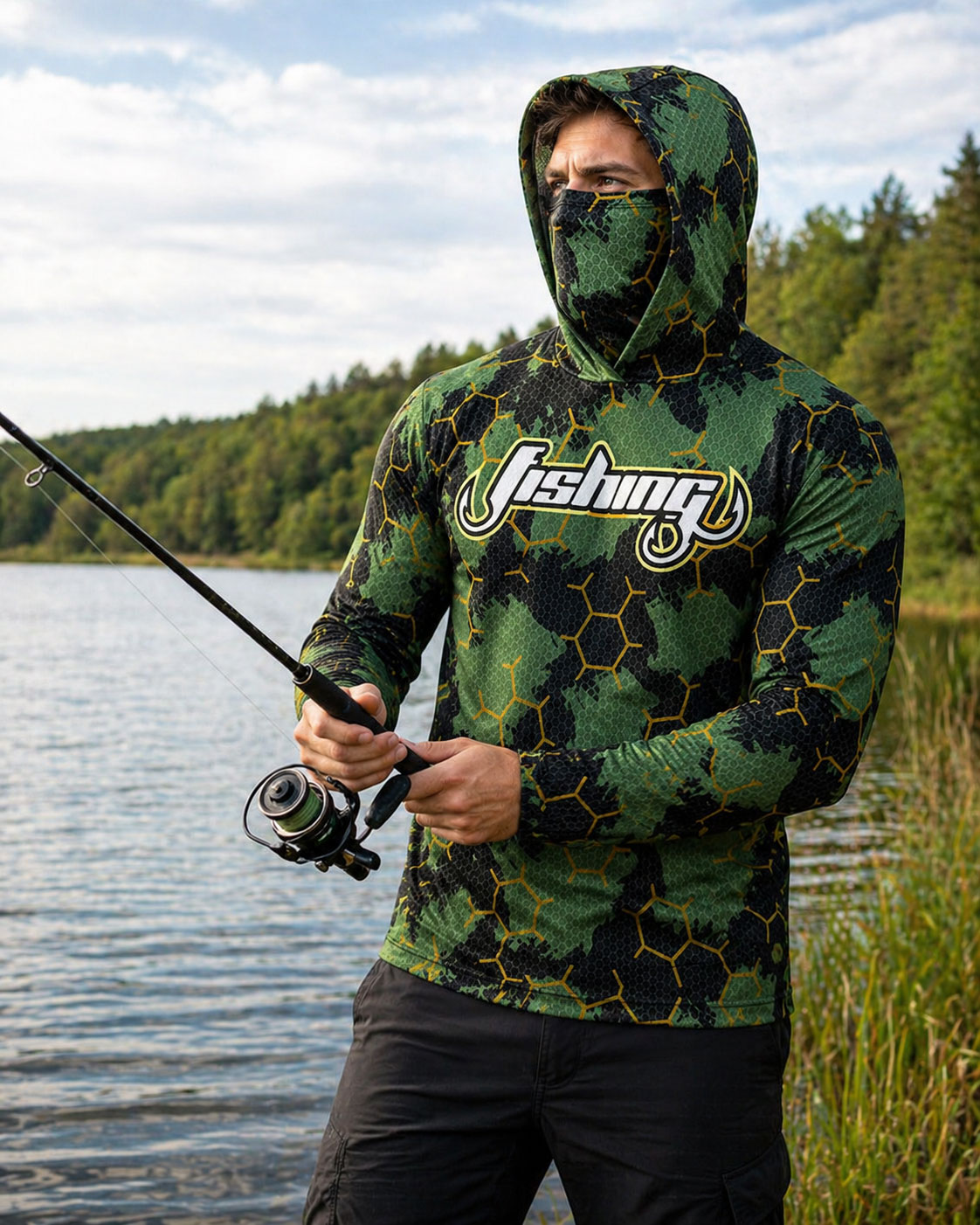Camiseta de Pesca com Capuz UP - Running Gear Usa avaliação e preço